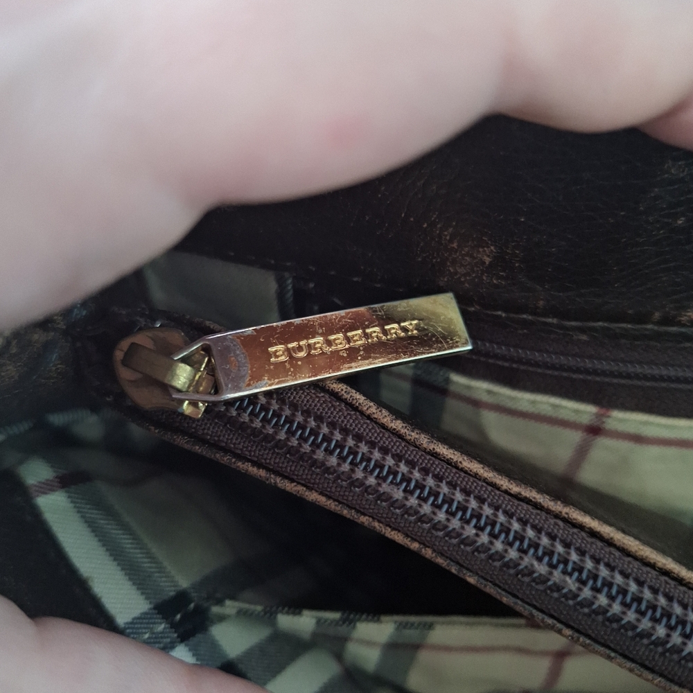 Burberry Brown Mini Bag with Gold-Tone Hardware - Picture 12 of 12
